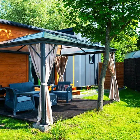3 Widoki Kiekrz -domki Tiny House Z Prywatna Plaza I Pomostem Nad Jeziorem Kierskim Camping