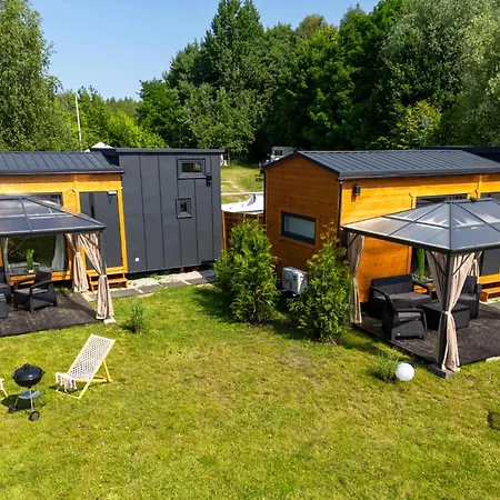 3 Widoki Kiekrz -domki Tiny House Z Prywatna Plaza I Pomostem Nad Jeziorem Kierskim Camping Poznań