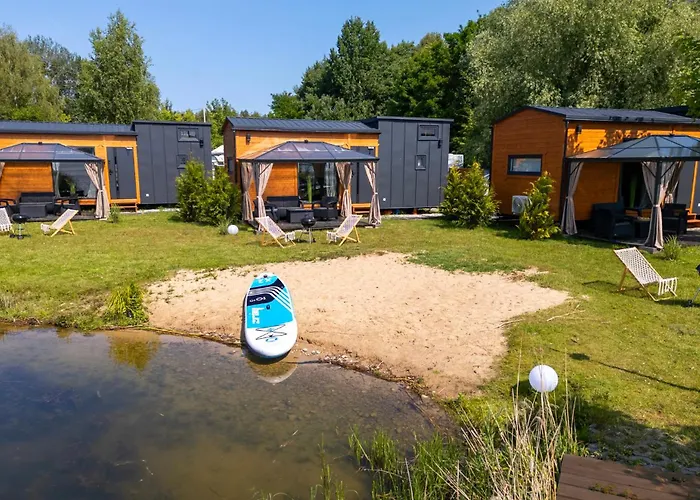 3 Widoki Kiekrz -domki Tiny House Z Prywatna Plaza I Pomostem Nad Jeziorem Kierskim