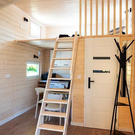 Κάμπινγκ 3 Widoki Kiekrz -domki Tiny House Z Prywatna Plaza I Pomostem Nad Jeziorem Kierskim