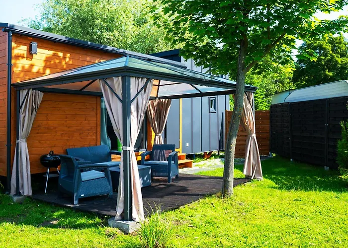 3 Widoki Kiekrz -domki Tiny House Z Prywatna Plaza I Pomostem Nad Jeziorem Kierskim Campsite