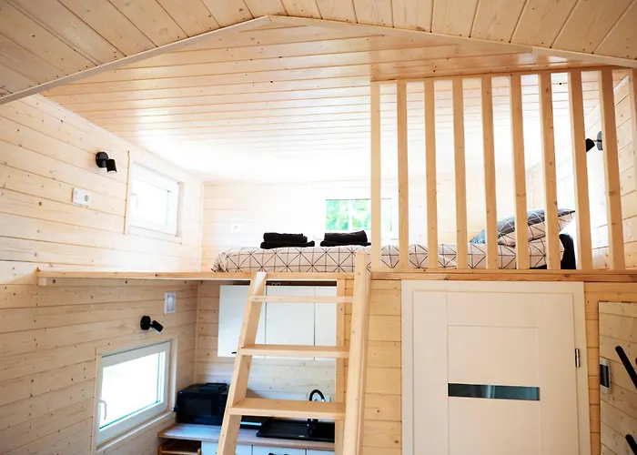 3 Widoki Kiekrz -domki Tiny House Z Prywatna Plaza I Pomostem Nad Jeziorem Kierskim Campsite Poznan